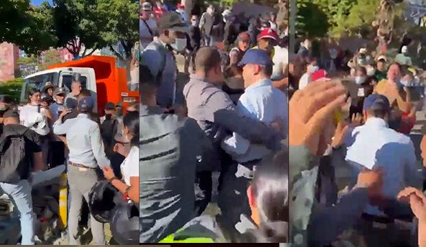 Kolombiya'daki afetzedeler belediye başkanına sert tepki g&ouml;sterdi