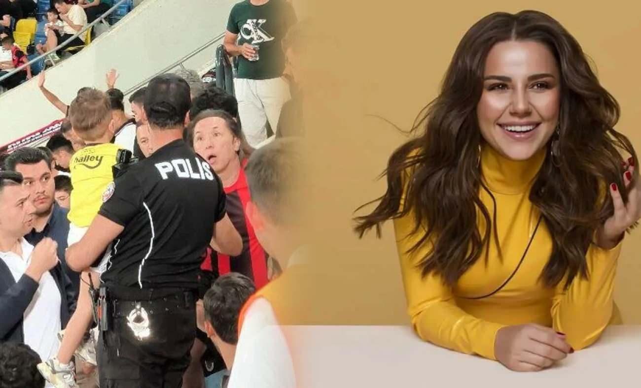 Fener formalı minik taraftara b&uuml;y&uuml;k saygısızlık: Merve &Ouml;zbey olanlara sessiz kalmadı