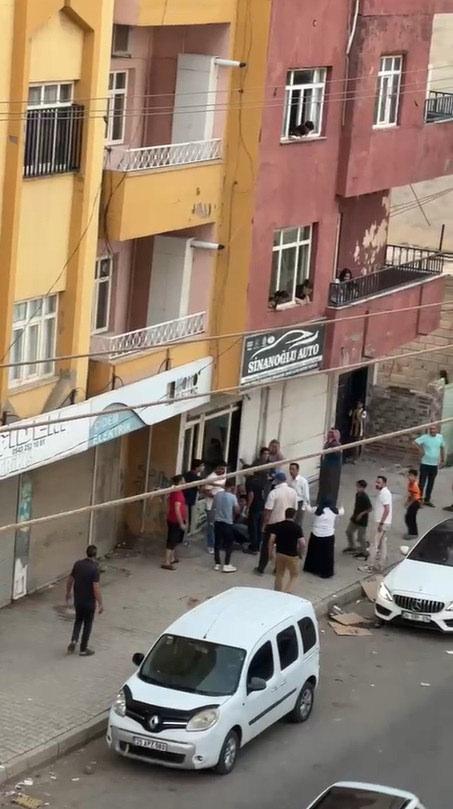 Bıçaklama olayının yaşandığı güne ait olay yerinden bir fotoğraf.