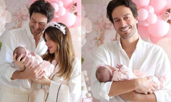 Feyyaz Şerifoğlu ve Merve Din&ccedil;kol'dan aile pozu: Bebekleri Defne Yaz ile ilk paylaşım