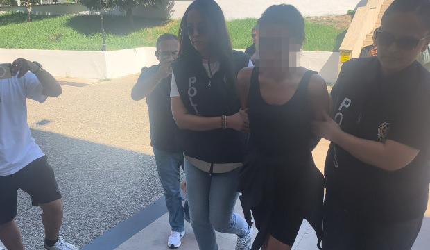 Muğla'da T&uuml;rk bayrağını yakan ş&uuml;pheli adliyeye sevk edildi