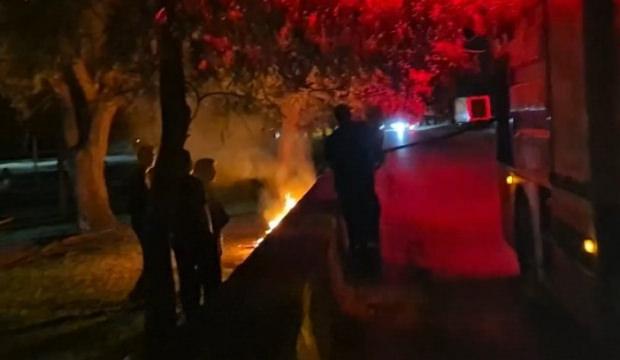 Parkta kasten &ccedil;ıkarılan yangın ekipleri teyakkuza ge&ccedil;irdi