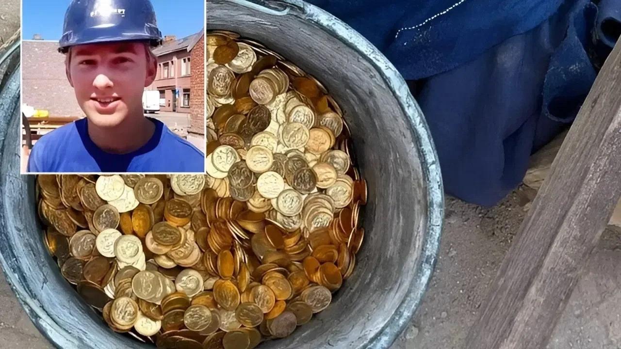 Duvardan çıkan 485 milyonluk sır: 18 yaşındaki işçi hazine buldu