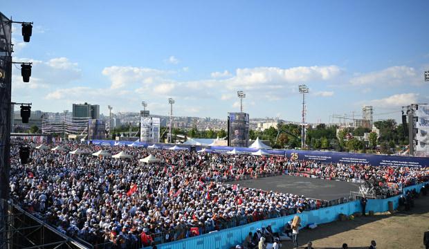 T&ouml;ren alanından &ouml;zel g&ouml;r&uuml;nt&uuml;ler: AK Parti'den tarihi miting!