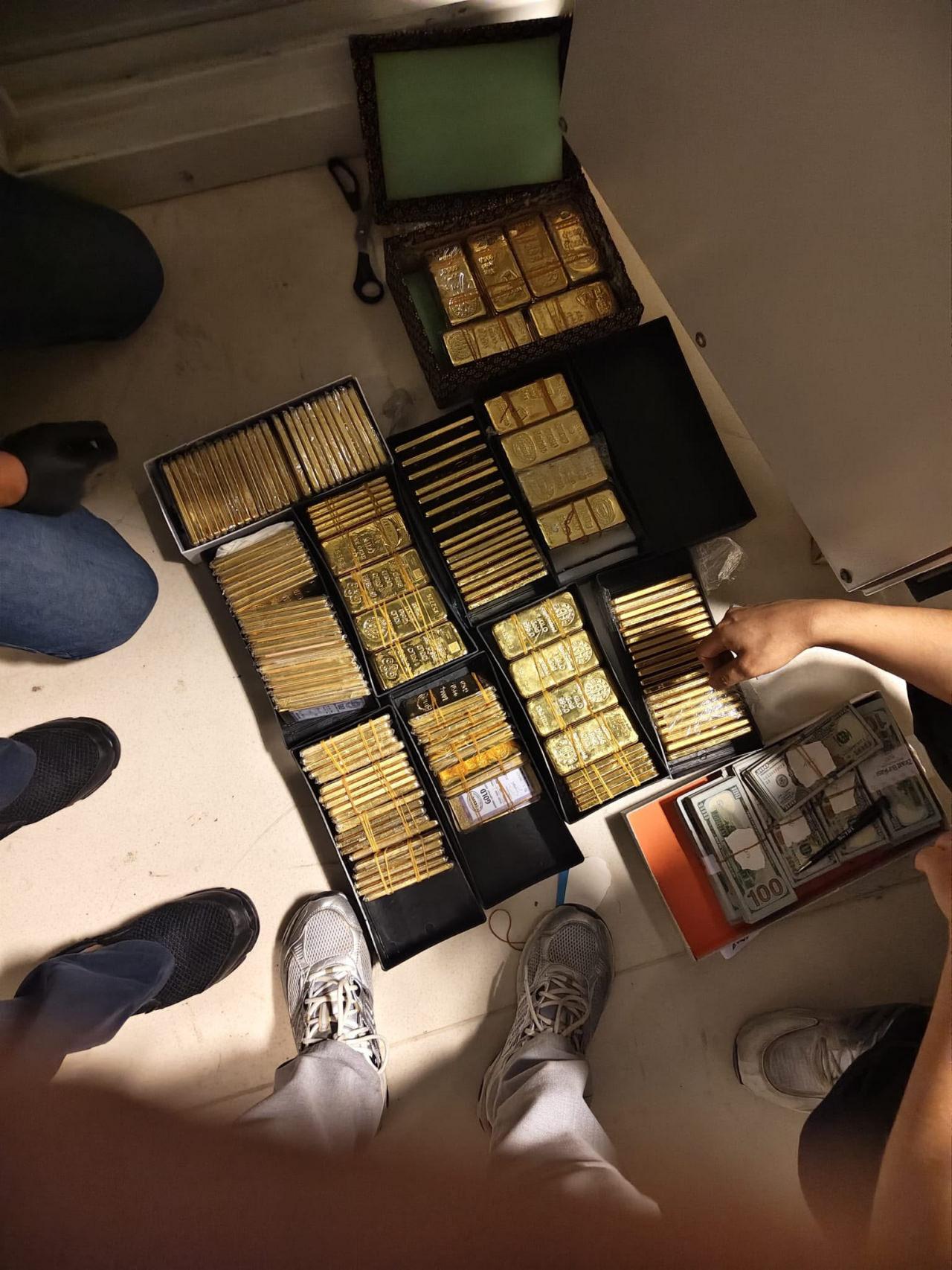 Hilmi Tuna Kuriş'in evinden çıkan altınlar