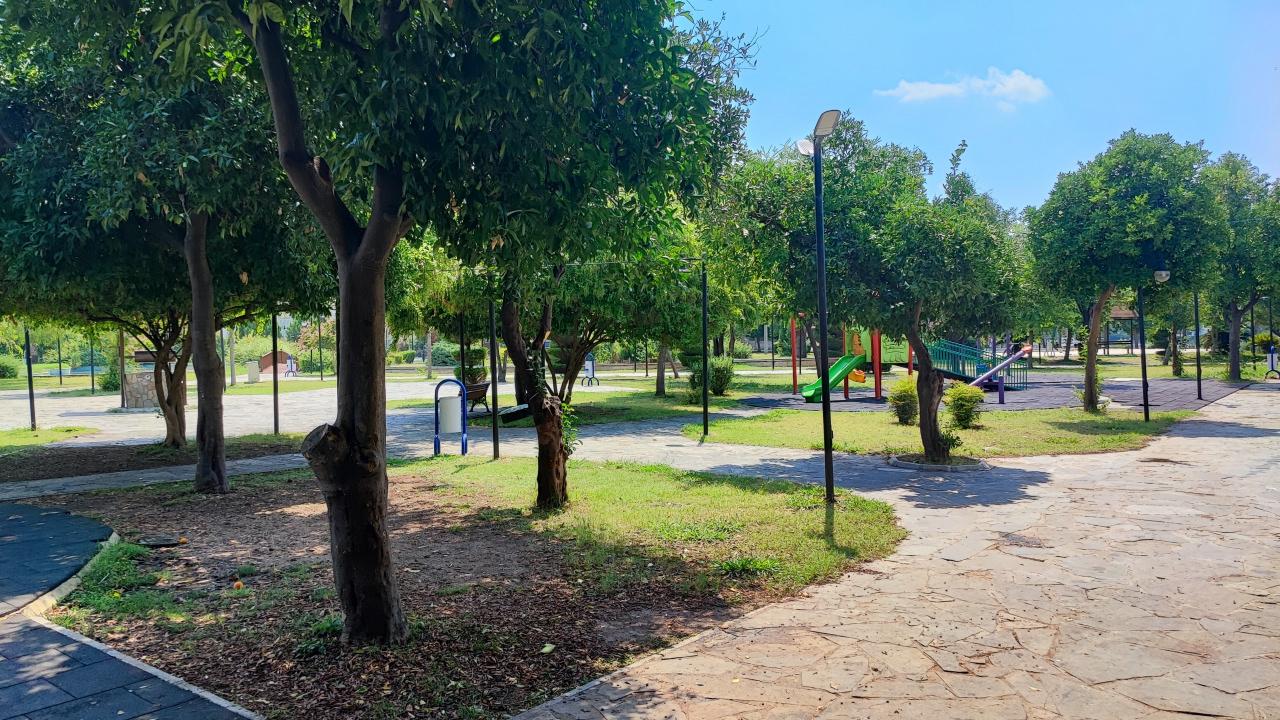 Cinayetle biten tartışmanın başladığı park.