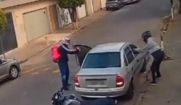 Brezilya'da gasp&ccedil;ıların feci sonu: Peşlerine d&uuml;şen kurban ikisini de &ouml;ld&uuml;rd&uuml;!