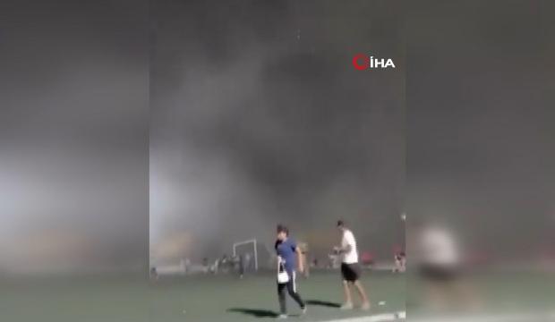 Meksika&rsquo;da stadyumu fırtına vurdu