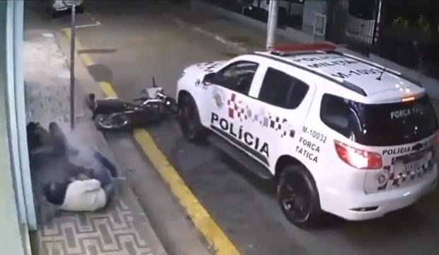 Su&ccedil;&uuml;st&uuml; yakalandılar, polis kurşun yağdırdı! Brezilya'da anında adalet