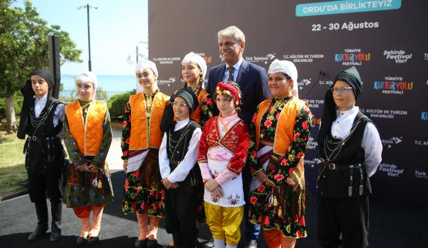 T&uuml;rkiye K&uuml;lt&uuml;r Yolu Festivali'nin 15. durağı Ordu'da başladı