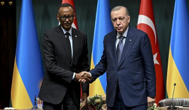 Cumhurbaşkanı Erdoğan, Ruanda Cumhurbaşkanı Kagame ile g&ouml;r&uuml;şt&uuml;