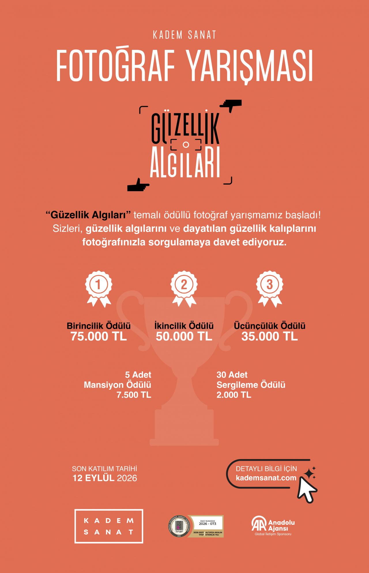 KADEM'in 'Güzellik Algıları' temalı fotoğraf yarışması başvuruları başladı.