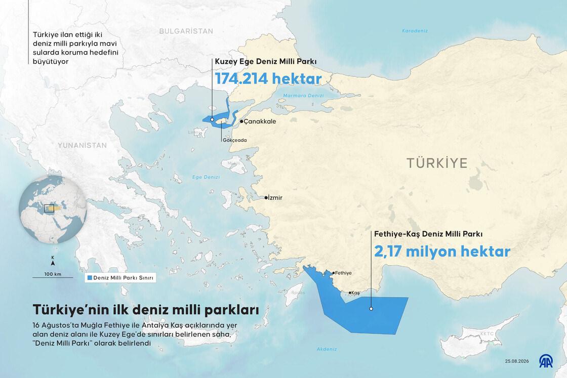 Türkiye'nin ilk deniz milli parkları