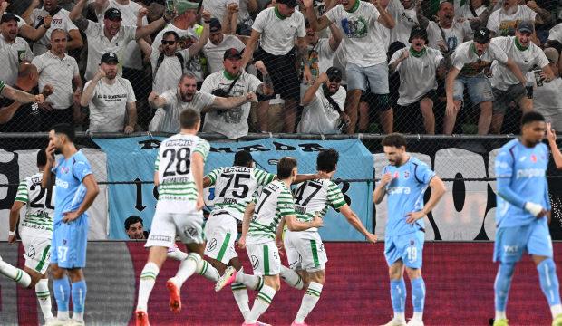 Macaristan'da ağır yenilgi! 9 kişi kalan Fırtına Ferencvaros'a teslim
