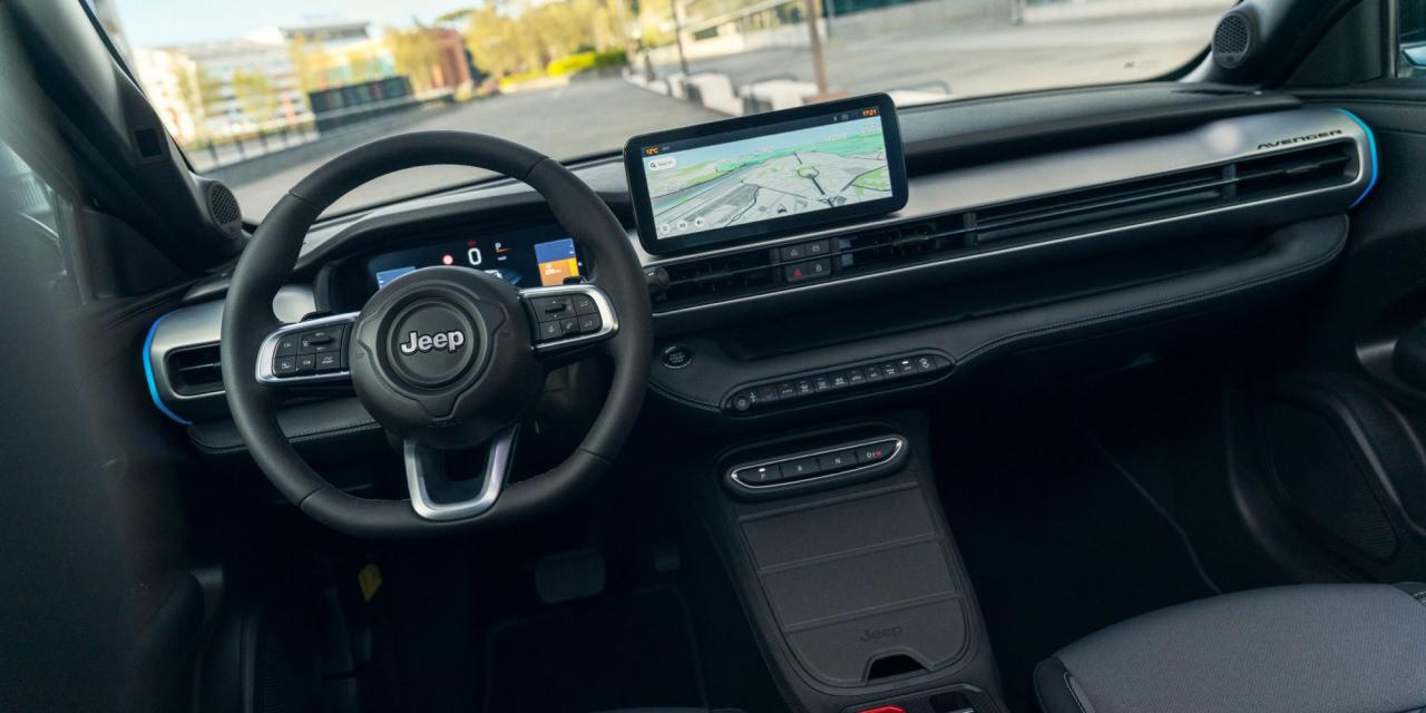 Jeep Avenger'ın iç tasarımı