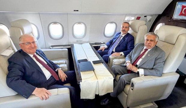 Bakan Fidan ve G&uuml;ler, Bişkek'te