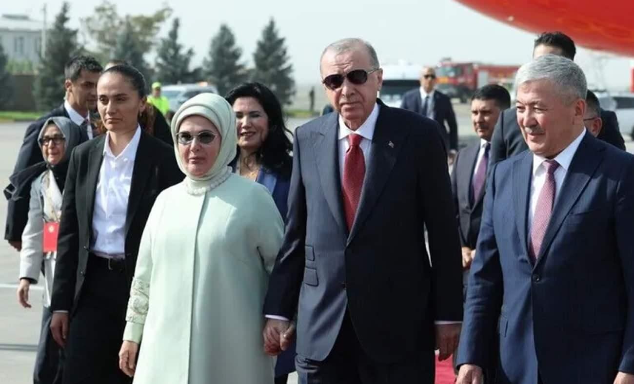 Cumhurbaşkanı Erdoğan ve Emine Erdoğan&rsquo;dan ortak Kırgızistan paylaşımı