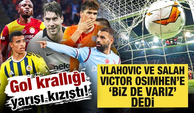 Gol krallığı yarışı kızıştı! Osimhen'in &ouml;nde olduğu listede Vlahovic 'ben de varım' dedi
