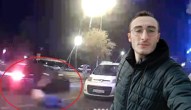 L&ouml;semiyi yenen Mert'i hayattan koparan feci kaza kamerada