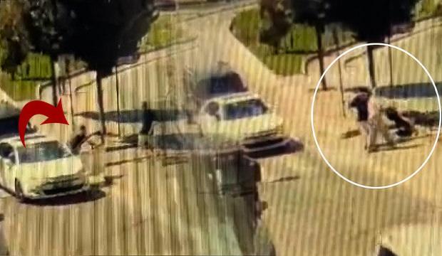 Bebekli aileye saldıran maganda yakalandı