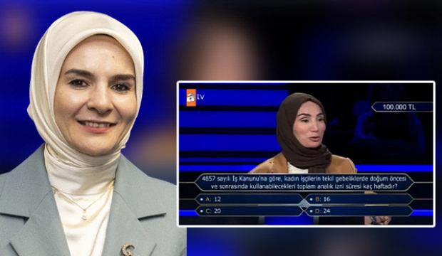 100 bin TL'lik soruyu bilemedi! Cevabı bakan paylaştı!