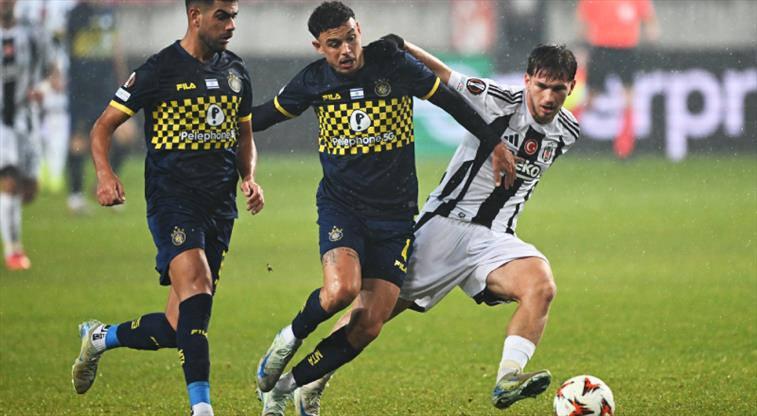 2024 yılında oynanan Beşiktaş - Maccabi karşılaşmasından bir kare