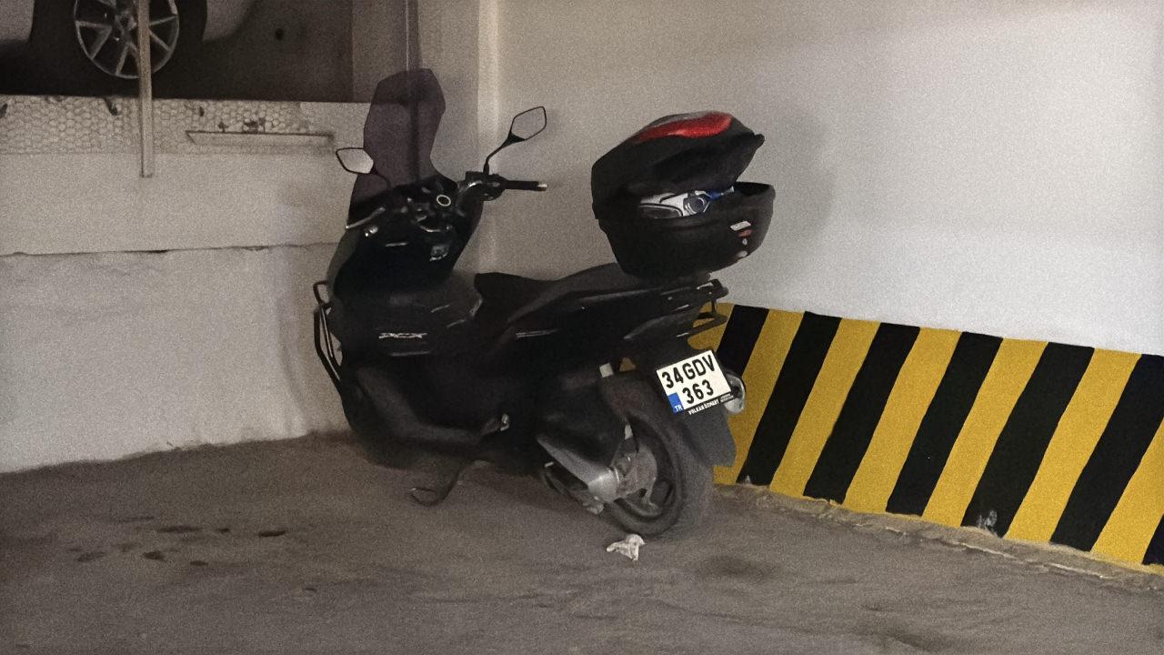 400 bin TL ceza kesilen motosiklet.