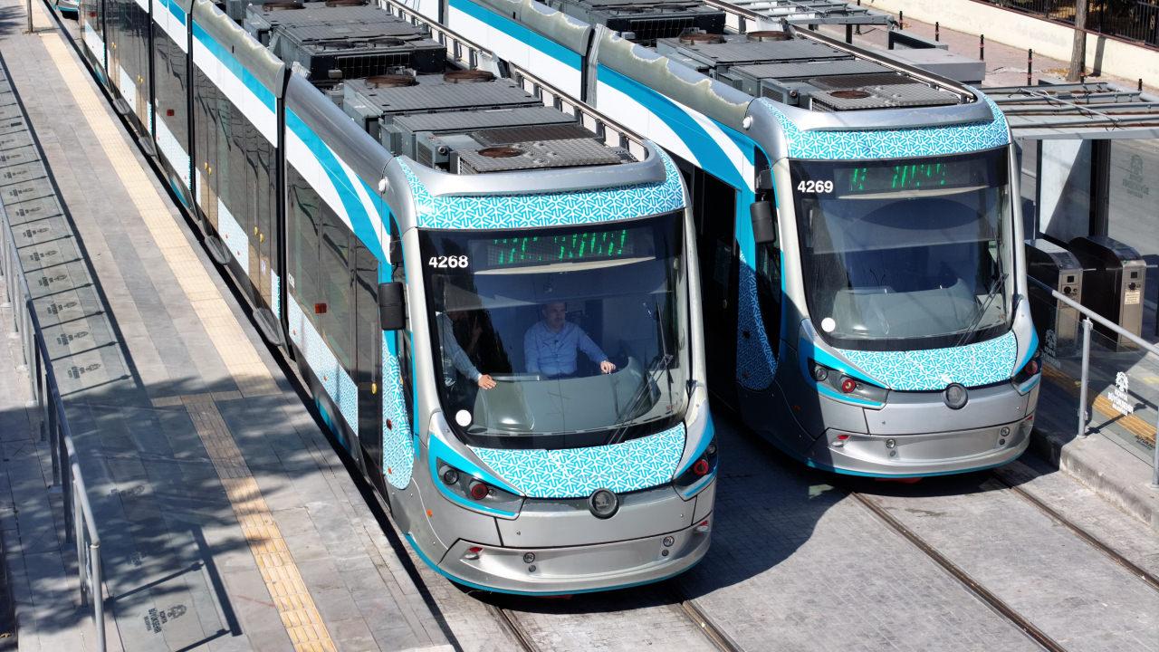 Konya'daki yeni tramvay hattının test sürüşlerine başlanıldı. 