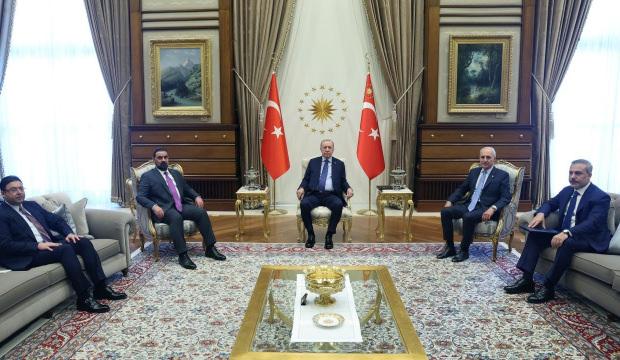 Erdoğan, Irak Temsilciler Meclisi Başkanı Halbusi'yi kabul etti