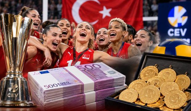 Şampiyonluğun ganimeti: Filenin Sultanları'na kese kese altın!