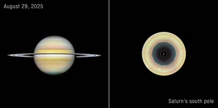 Satürn'ün güney kutbunda 10 kenarlı dev bir atmosfer dalgası keşfedildi