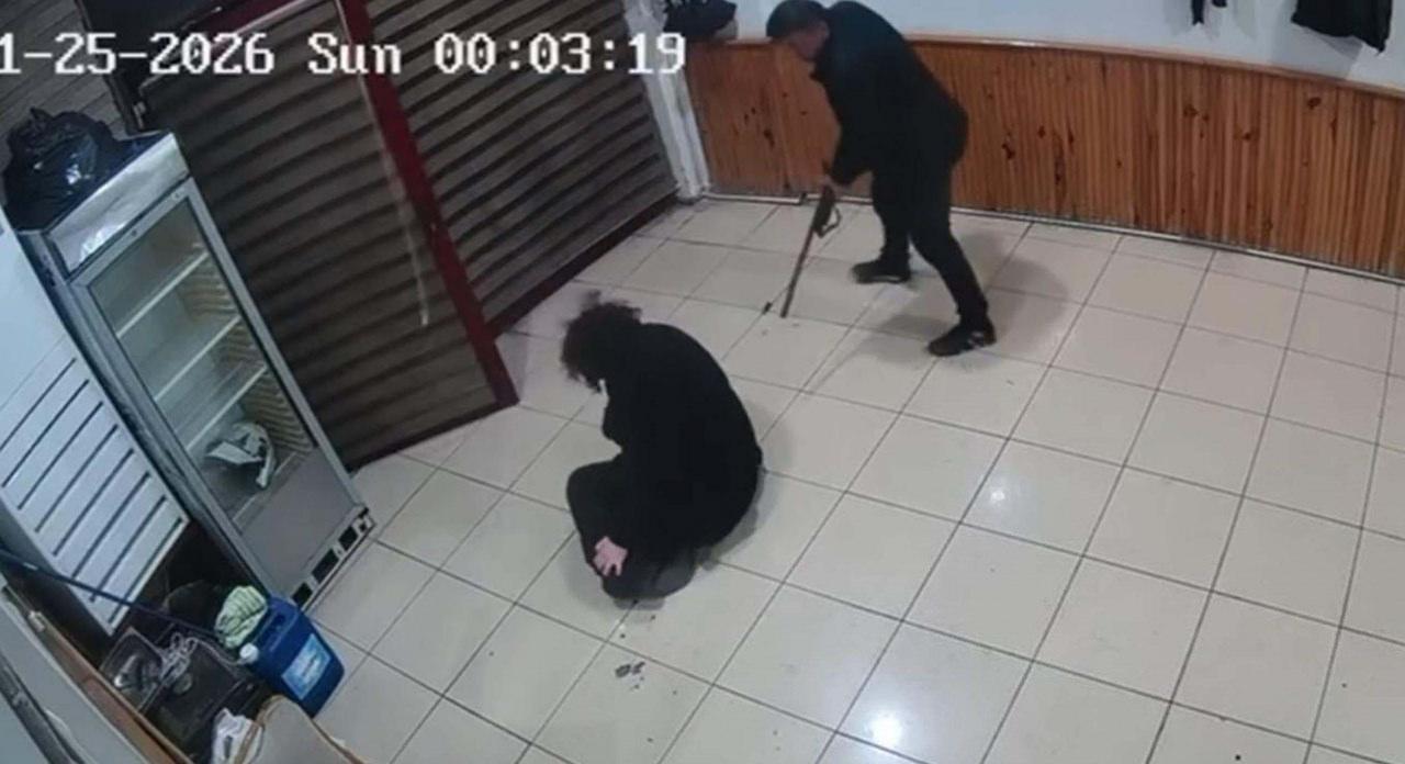 Hatice Katrancı'nın (43) silahlı saldırıya uğradığı anlar. 