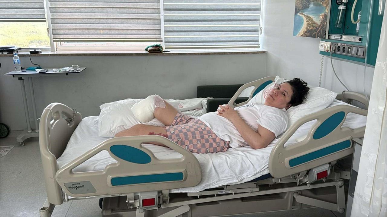 Hatice Katrancı'nın (43), iki bacağı da ampute edildi. 