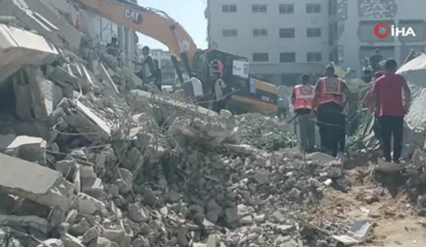 Gazze'de 7 katlı bina &ccedil;&ouml;kt&uuml;: &Ccedil;ok sayıda can kaybı var!