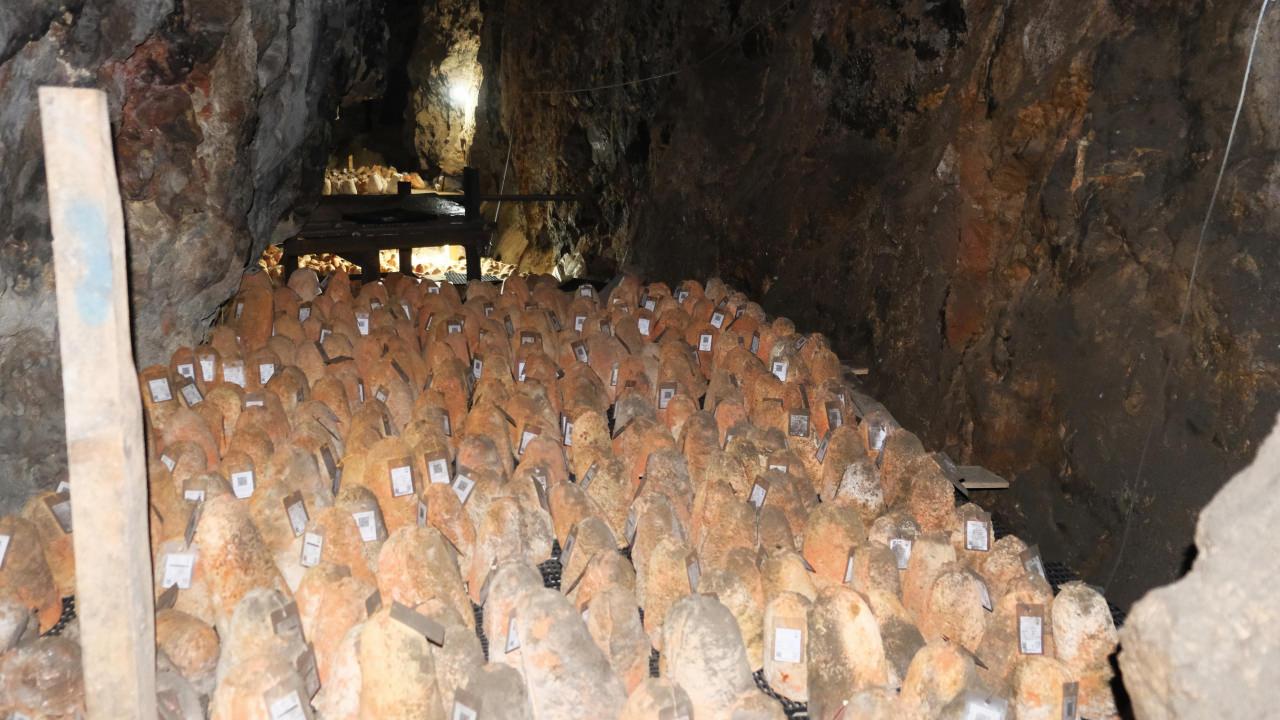 Divle Obruk Peyniri sofralara hazırlanıyor.
