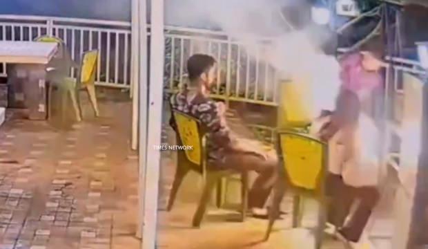 Hindistan'da mangal bomba gibi patladı! Yemek yağı yerine tiner d&ouml;k&uuml;nce...