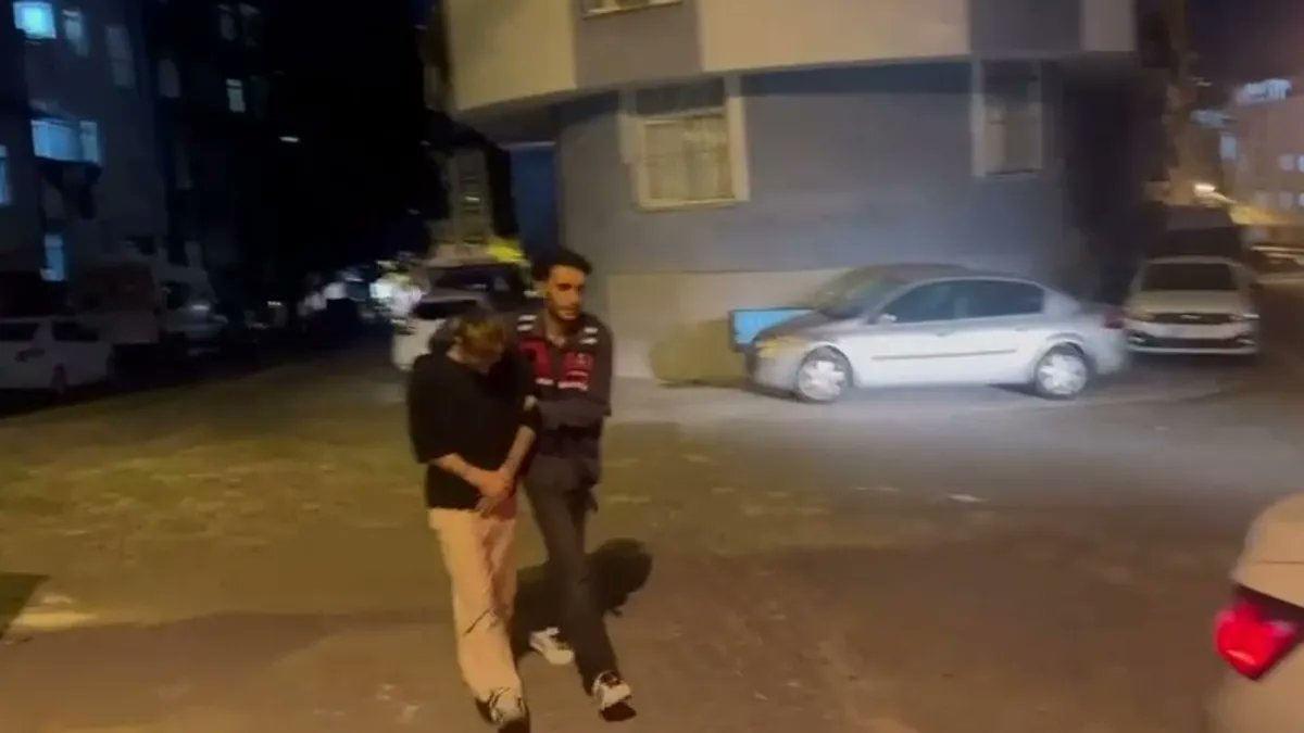 Emre Tanış'ın yakalandığı anlardan bir görüntü.
