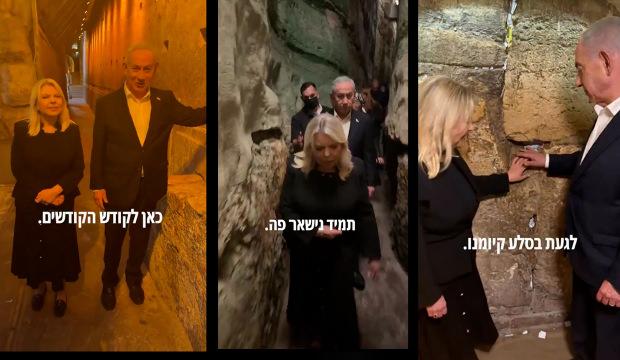 Netanyahu'dan Mescid-i Aksa t&uuml;nellerinde al&ccedil;ak mesaj: Her zaman burada kalacağız