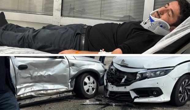 &Uuml;nl&uuml; oyuncu eşiyle trafik kazası ge&ccedil;irdi!