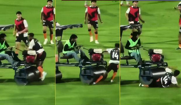 S&uuml;per Ligin eski yıldızı silindirin altında kaldı