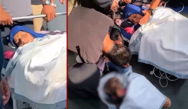 Yaralı kadından eşe son bakış! D&uuml;nya bu bakışı konuşuyor...