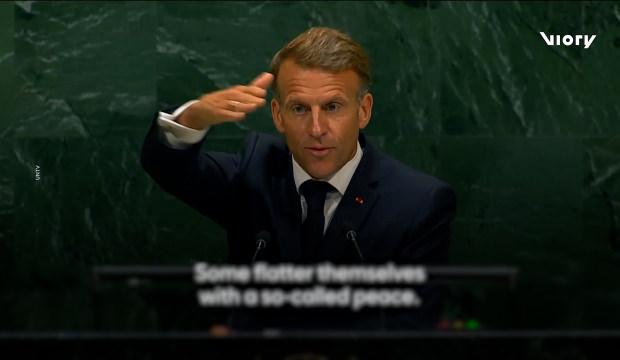 Macron İsrail'i bombaladı! İşte o olay s&ouml;zler