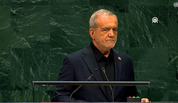 "Asıl ter&ouml;rist onlar" Pezeşkiyan konuştu, ABD heyeti dayanamayıp salonu terk etti