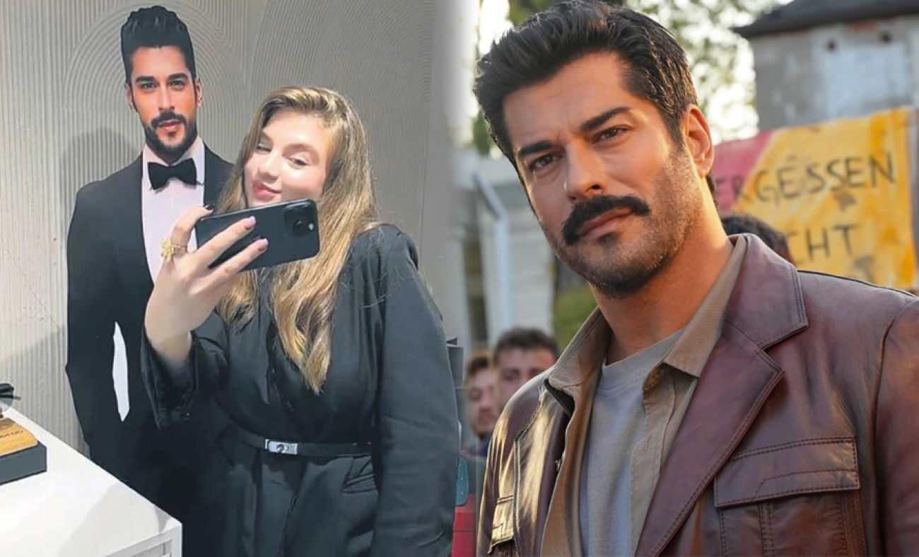 Burak &Ouml;z&ccedil;ivit gelmeden akın ettiler! Rus hayranları posterleriyle fotoğraf &ccedil;ektirdi