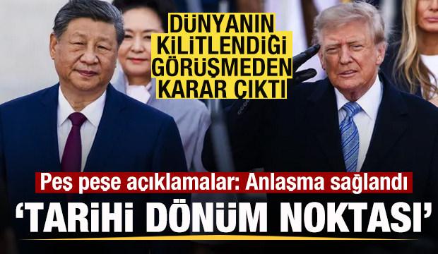 D&uuml;nyanın kilitlendiği g&ouml;r&uuml;şmede karar! &Ccedil;in ve ABD'den peş peşe a&ccedil;ıklama! Anlaşma duyuruldu