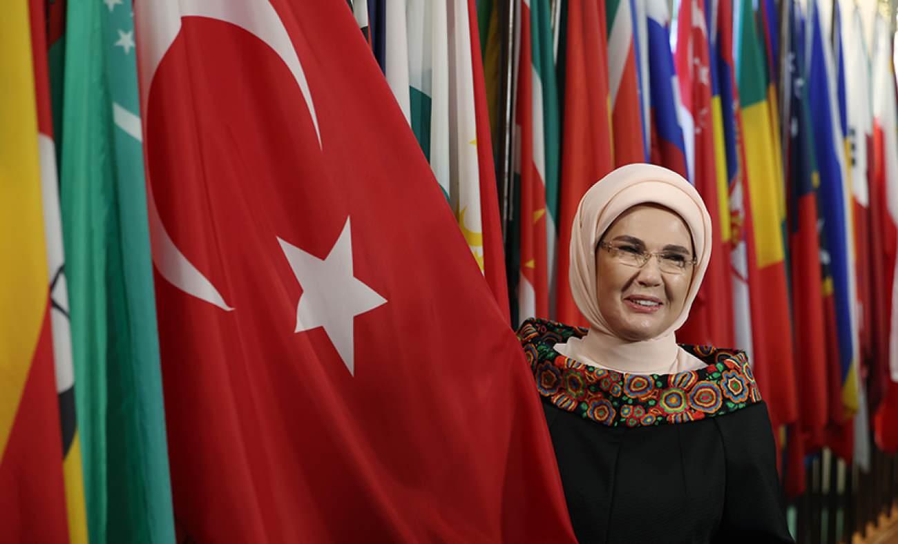 Emine Erdoğan'ın New York temaslarında &ccedil;ocuklar ve iklim &ouml;ne &ccedil;ıktı