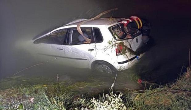 Sulama kanalına u&ccedil;an otomobildeki 2 kişi hayatını kaybetti