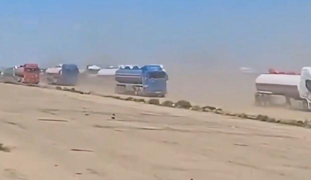 Suriye'den Irak'a dev benzin sevkiyatı başladı
