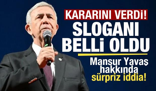 S&uuml;rpriz gelişme! Mansur Yavaş kararını verdi! Yeni sloganı belli oldu! 