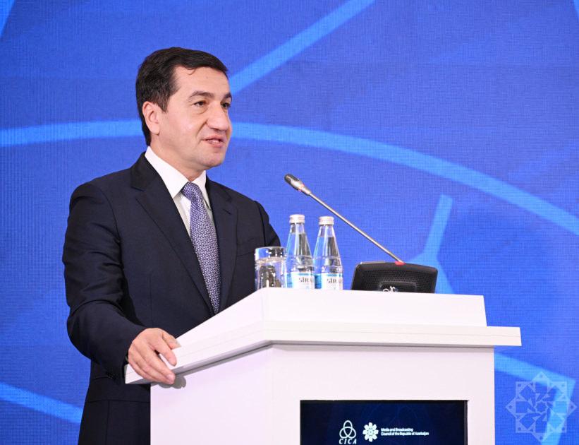 Azerbaycan Cumhurbaşkanı Müşaviri Hikmet Hacıyev programda konuşma yaptı.